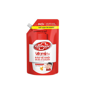   Túi refill Tiết Kiệm Nước rửa tay sạch khuẩn Lifebuoy Túi 1KG 