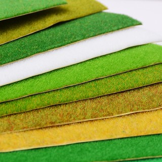 Thảm cỏ mô hình que kem, tăm tre handmade