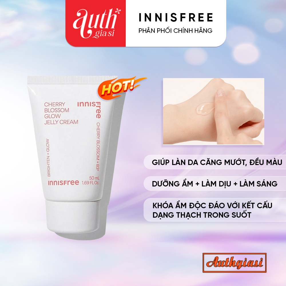 Kem dưỡng Innisfree Jeju Cherry Blossom Jelly Cream chiết xuất từ hoa anh đào 50ml
