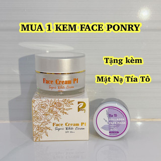 Kem Face P1 Ponry hộp lớn 10gram - Dưỡng Trắng Mờ Thâm Náp ( Kèm Quà )