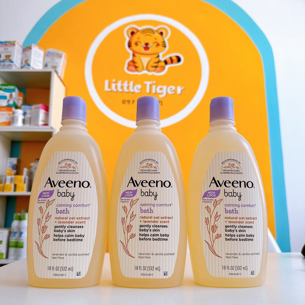 Sữa tắm Aveeno baby cho bé sơ sinh - Aveeno Baby Calming Comfort Bedtime- Sữa tắm thư giãn dịu da cho bé trước khi ngủ.