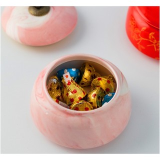 Hủ đựng hạt hướng dương,keo,mứt - trang trí tết kn77