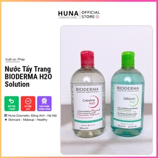 Nước tẩy trang bioderma h2o solution 500ml