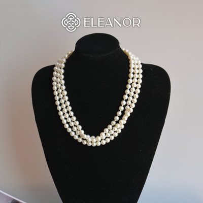 Dây chuyền nữ layer ngọc trai nhân tạo Eleanor Accessories phụ kiện trang sức vòng cổ 3419