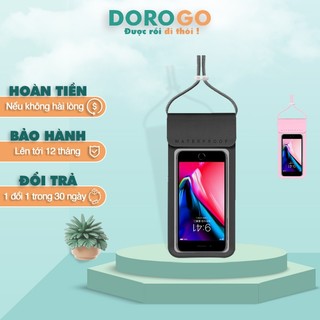 Túi chống nước điện thoại cao cấp hở camera sau cảm ứng nhậy tiêu chuẩn IPX8 cỡ lớn 7.2 inch DOROGO - TBDT1