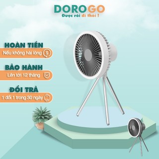 Quạt tích điện 10000mAh cao cấp có đèn led đa năng 4 trong 1 quạt mini để bàn đi du lịch dã ngoại