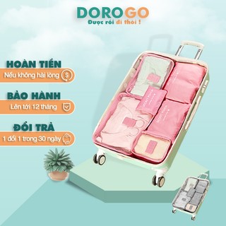 Bộ túi đựng đồ du lịch 6 loại quần áo tất vớ chống thấm DOROGO-6T