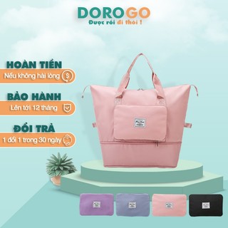 Túi đựng quần áo du lịch gấp gọn DOROGO xách tay để hành lý size lớn DRG