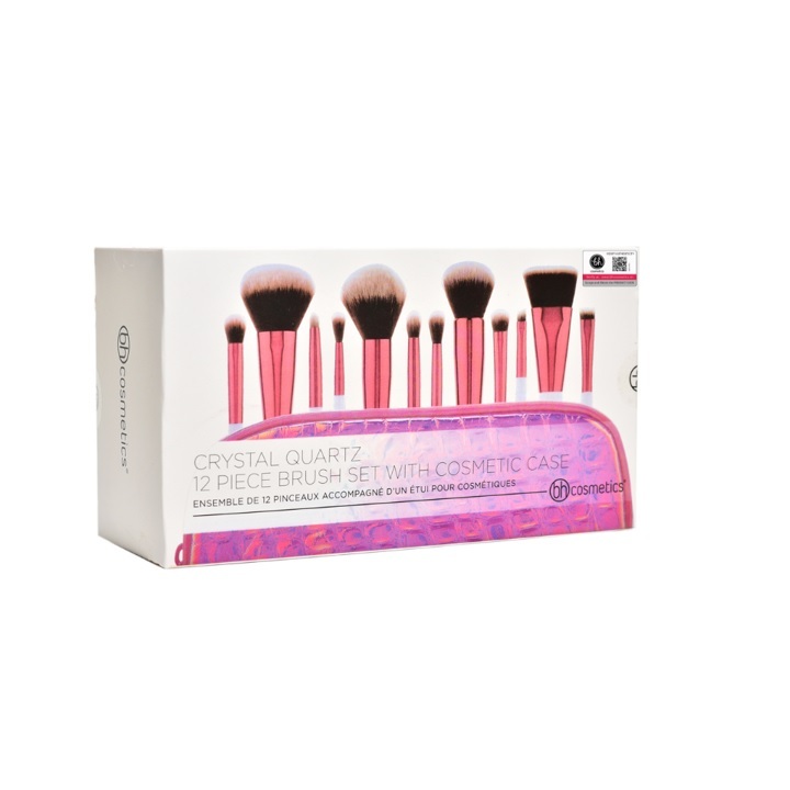 Bộ cọ 12 Cọ BH Cosmetics Crystal Quartz 12 Piece Brush Set And Bag