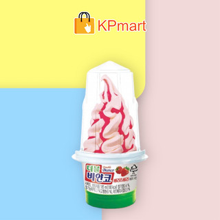 Kem lốc xoáy dâu rừng Hàn Quốc Lotte Double Bianco Raspberry 185ML