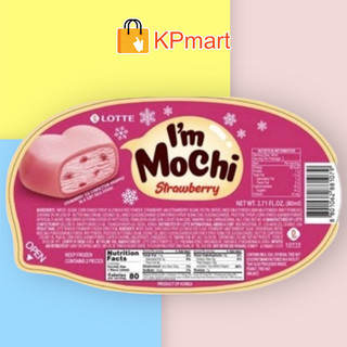 Kem mochi dâu Hàn Quốc Lotte I'm Mochi Strawberry 90ML