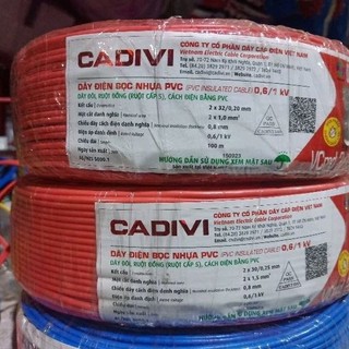 Dây điện đôi cadivi 2 x 1.5