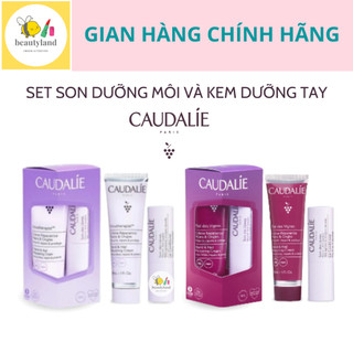 Set Son Dưỡng Môi Caudalie Lip Conditioner 4.5g và Kem Dưỡng Tay, Móng 30ml Hàng Pháp - Beautyland
