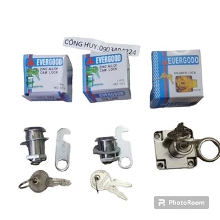 Ổ khóa tủ,ngăn kéo EVERGOOD trục dài 20-30mm