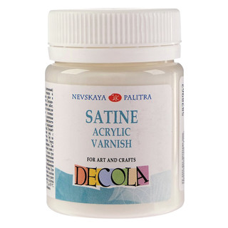 Vecni phủ bóng dịu sơn acrylic DECOLA Satine Acrylic Varnish hũ 50ml
