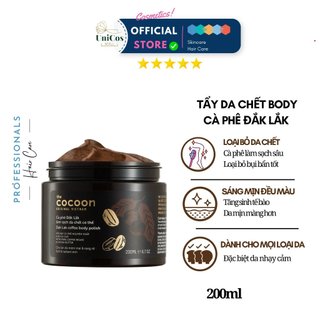 Tẩy Tế Bào Chết Cocoon Dành Cho Body - Tẩy Da Chết Body Cà Phê Sạch Sâu Đều  - Cocoon Tẩy Da Chết An Toàn Lành Tính