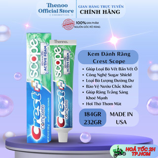 Kem Đánh Răng Trắng Răng Crest Scope Complete Extra Whitening 232gr của Mỹ