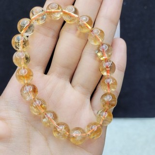 Vòng Thạch anh vàng Citrine trong trẻo, vân tinh thể đẹp nhức nách - Phong Thủy TUDO