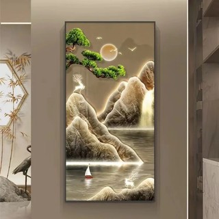 Tranh phong thủy pha lê khung hợp kim thu hút tài lộc cho gia chủ