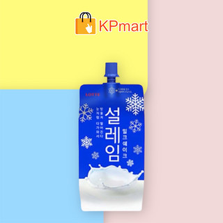 Kem túi tuyết sữa Hàn Quốc Lotte Snow Ice Milk Shake 160ML