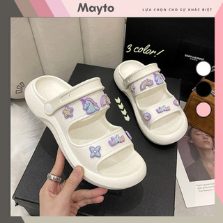Sandal nữ quai hậu  đế bánh mì 2,5cm MayTo kèm 14 Sticker Unicorn Mayto QN-07