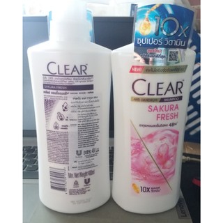 Dầu gội Clear Bạc hà Thái Lan bạc hà/anh đào 400ml