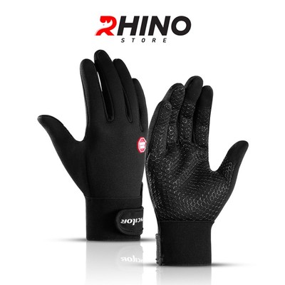 Găng tay giữ ấm mùa đông Rhino G105 cảm ứng điện thoại, găng tay đi xe máy, xe đạp lót nỉ cho nam nữ