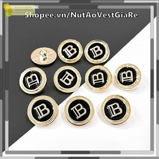 Set 10 cúc nhựa chữ b sang chảnh 1.5cm, 1.8cm, 2cm rẻ đẹp