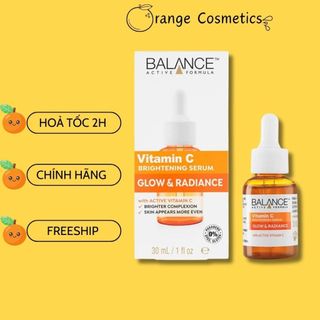 Serum Vitamin C Balance Sáng Da Mờ Thâm Nám 30ml, Tinh Chất Mờ Thâm Balance Active Formula Vitamin C Bright