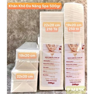 KHĂN LAU MẶT DÙNG TRONG SPA 500gr / cây loại 1 - Khăn khô đa năng khoảng 210 - 250 tờ siêu tiết kiệm