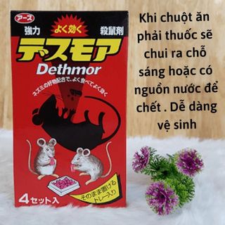Thuốc diệt chuột Dethmor Nhật Bản hộp 4 vỉ