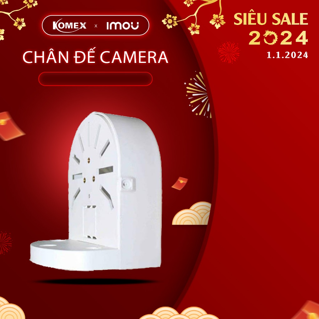 Chân Đế Ốp Trần Chuyên Dụng Cho Camera + Tặng Kèm Ốc Vít+ treo trần bắt tường+ dấu dây điện