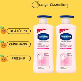 Sữa dưỡng thể vaseline dưỡng trắng sáng da nâng tone body lotion 725ml - han cosmetics