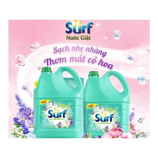 Nước giặt Surf hương sương mai dịu mát can 3.4 lít
