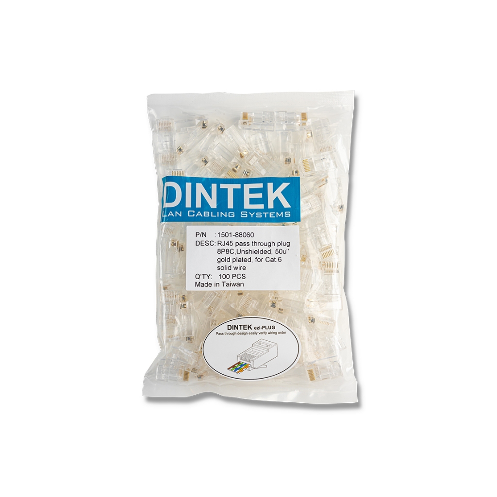 Đầu mạng xuyên thấu DINTEK ezi-PLUG RJ45