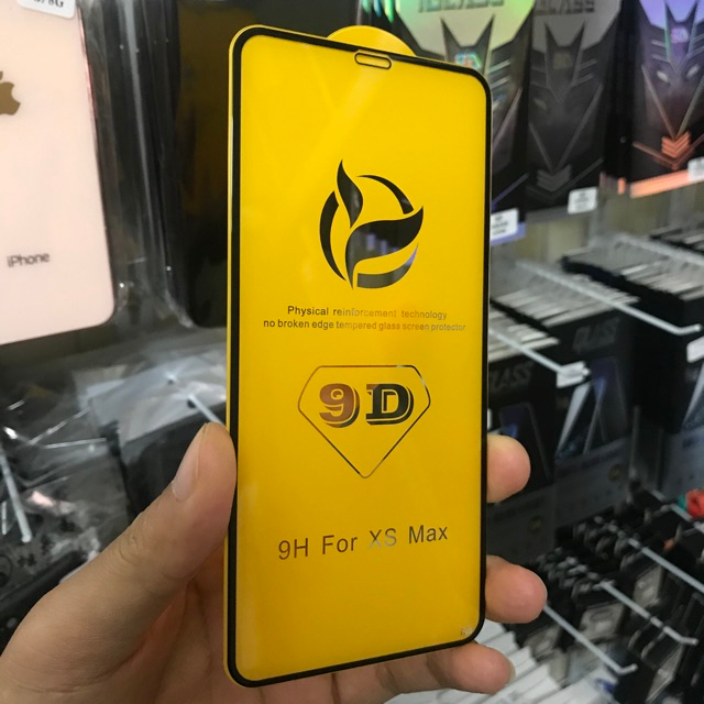 Kính cường lực  full màn 9D cao cấp cho 6/7/8/x/xsmax/11/11promax/plus/pro  THTOFFICIAL