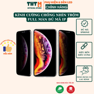 Kính cường lực full màn chống nhìn trộm iphone - Miếng dán màn hình cho iphone 6-13promax