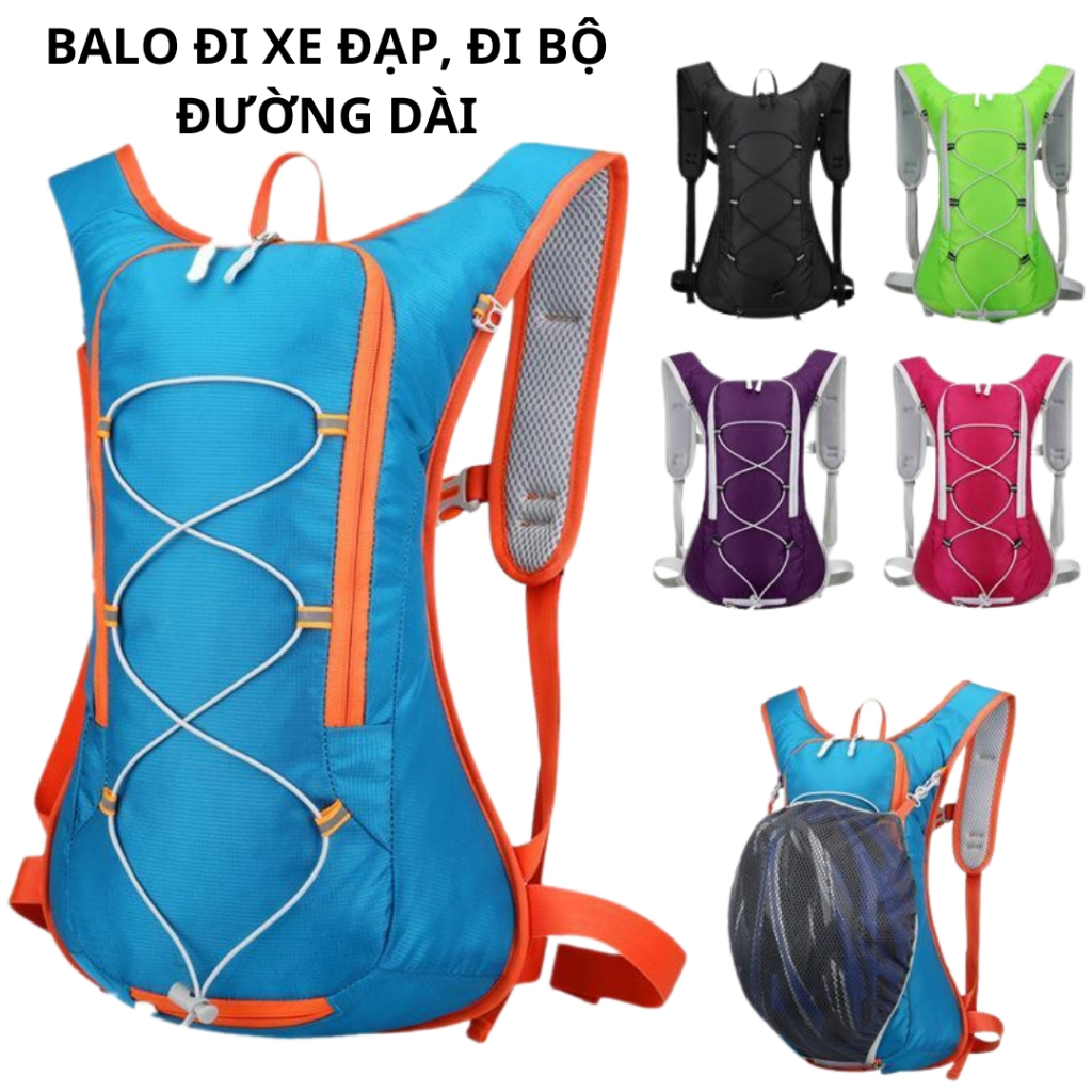 Ba lô đi xe đạp, đi bộ đường dài siêu nhẹ, có ngăn chứa túi nước leo núi, chạy bộ, treking.