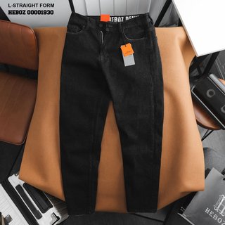 [HẾN STORE MENSWEAR] Quần jean straight Heboz 073, quần dài nam form suông chất vải denim - 00001930