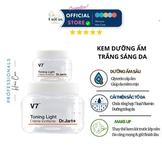 Kem Dưỡng Ẩm Sâu Nâng Tone V7 Toning Light Dr.Jart+ - Kem Dưỡng V7 Sáng Da Đều Màu - Kem Dưỡng Da Mặt Dịu Nhẹ Mềm Mịn