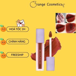 Son black rouge A12 đỏ nâu siêu lì son kem black rouge