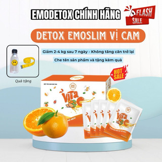  TRÀ GIẢM CÂN DETOX VỊ CAM 100% CHÍNH HÃNG TẶNG KÈM QUÀ - FREESHIP 
