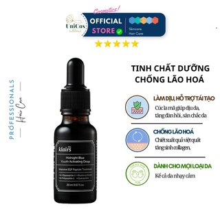 Serum Dưỡng Da Klairs Midnight Blue Youth Activating Drop - Serum Cấp Ẩm Chống Lão Hóa - Tinh Chất Dưỡng Da Nhạy Cảm