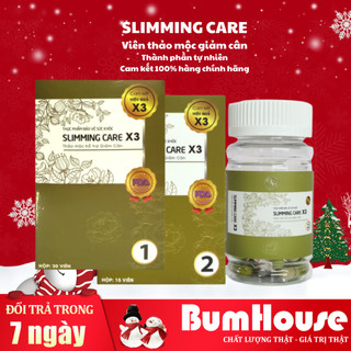 Viên thảo mộc giảm cân slimming care x3 cải tiến - giảm cân an toàn - hộp 15 & 30 viên