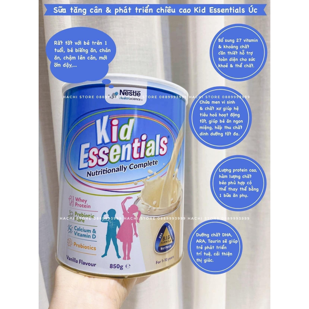 Sữa tăng cân & tăng chiều cao Kid Essential