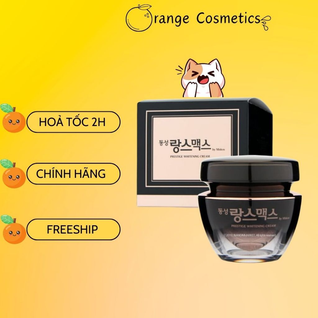 Kem dưỡng trắng giảm nam dongsung prestige whitening cream 50g han quốc - Han Cosmeticsㅤ