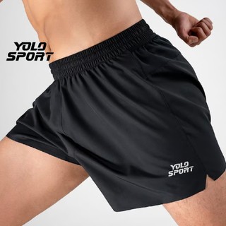 Quần Đùi Nam Ngắn Running Vải Dù Gió Nhẹ Mát 1 Lớp Tập Gym Thể Thao Chạy Bộ Tiện Dụng Đi Chơi Mặc Nhà YOLO SPORT