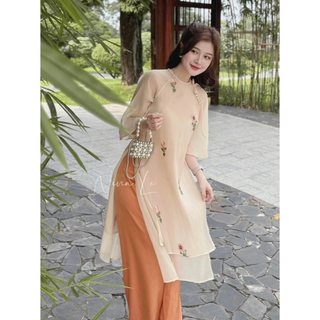 [ Bigsize 55-100kg ] Áo dài cách tân dáng suông