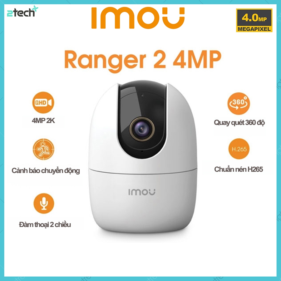 Camera Wifi 4MP 2K IMOU IPC-A42P Đàm Thoại 2 Chiều