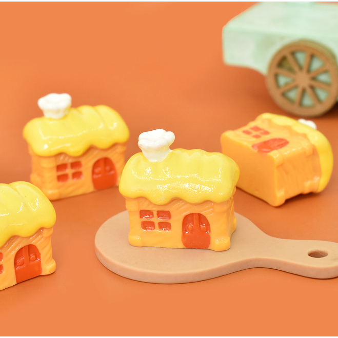 Charm Slime các loại Bánh mì Trang Trí Ốp Lưng, Phone Case Decor Crafts Miniature làm nhà búp bê OB11